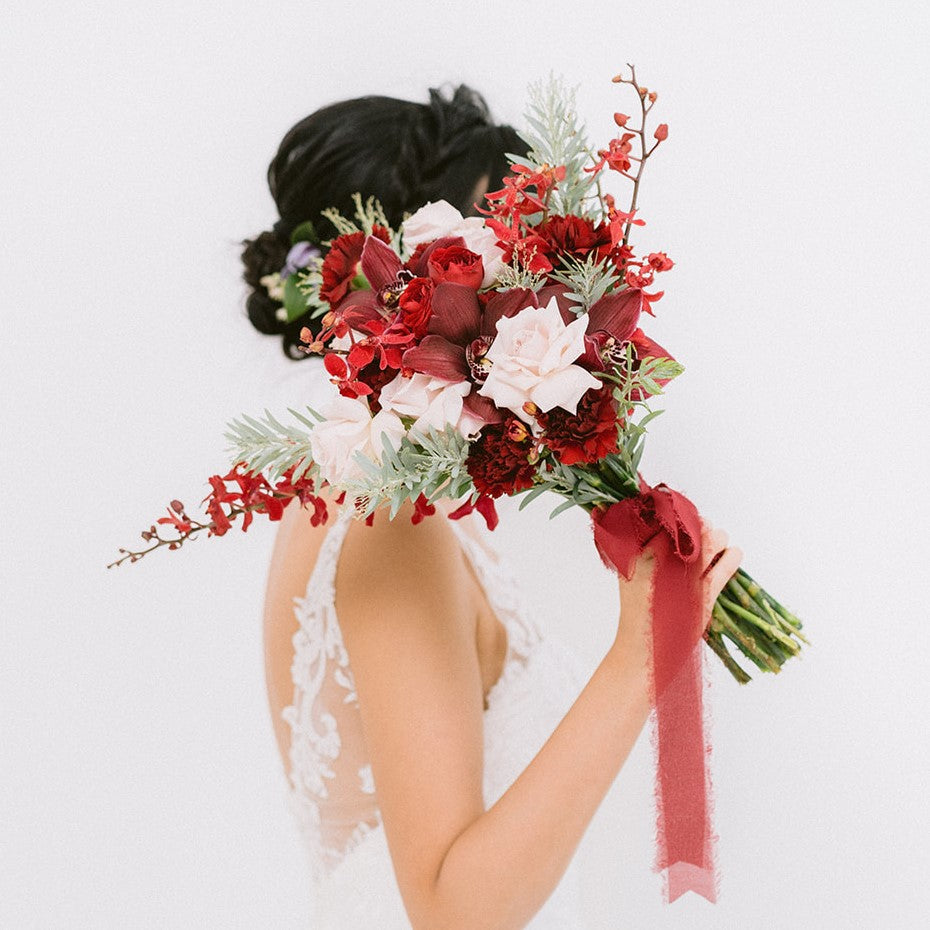 Cymbidium And Carnation Bridal Bouquet