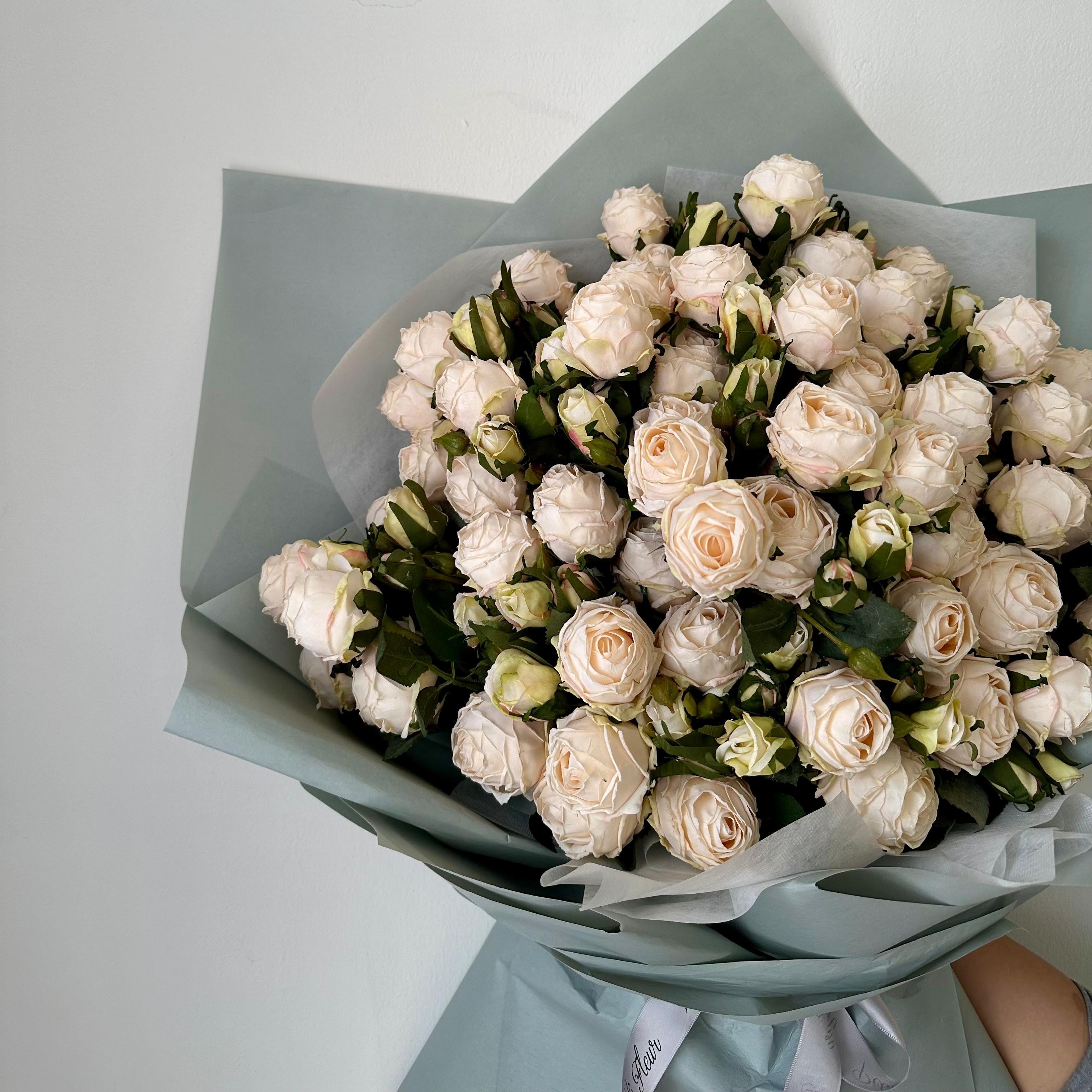 Elegant White Rose Bouquet