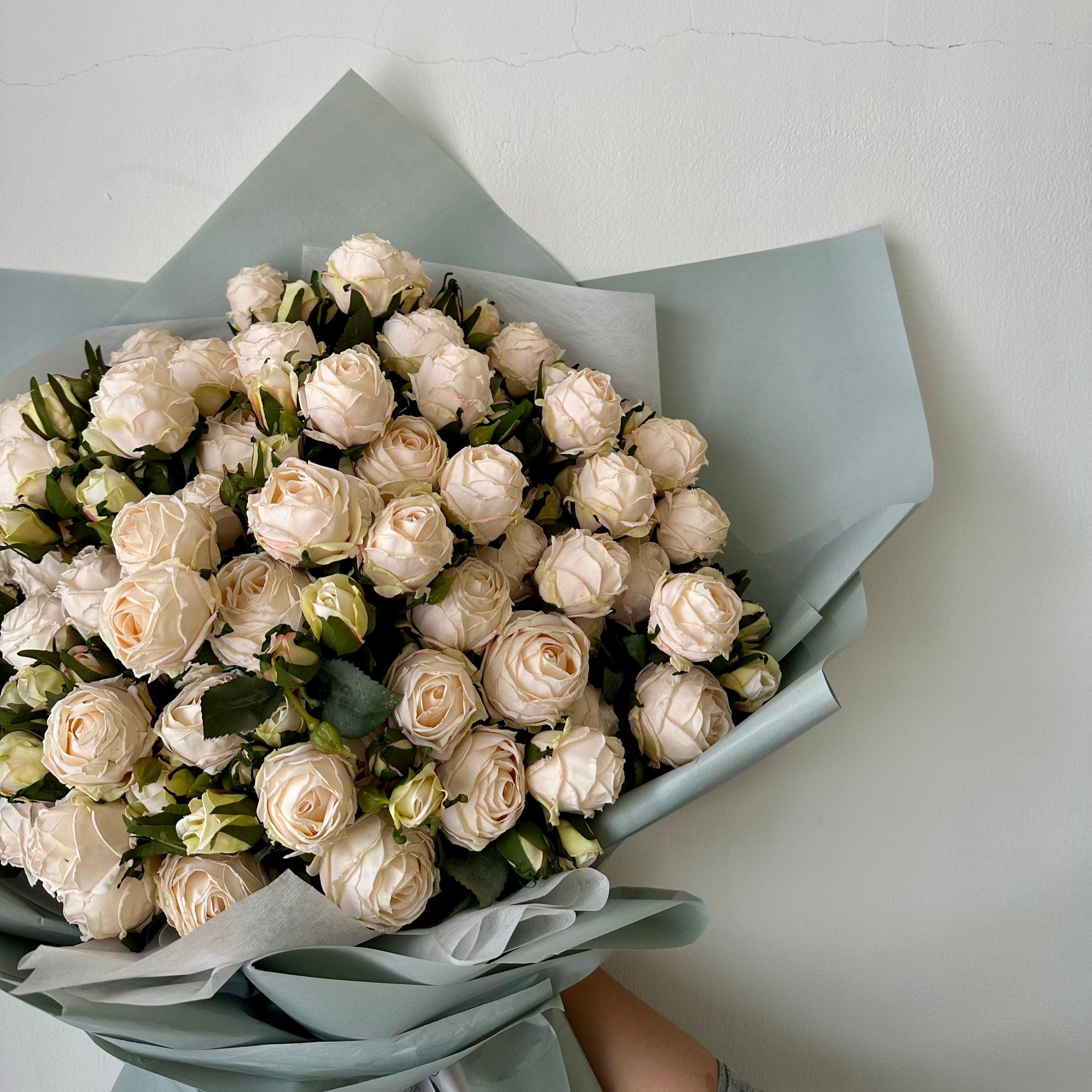 Elegant White Rose Bouquet