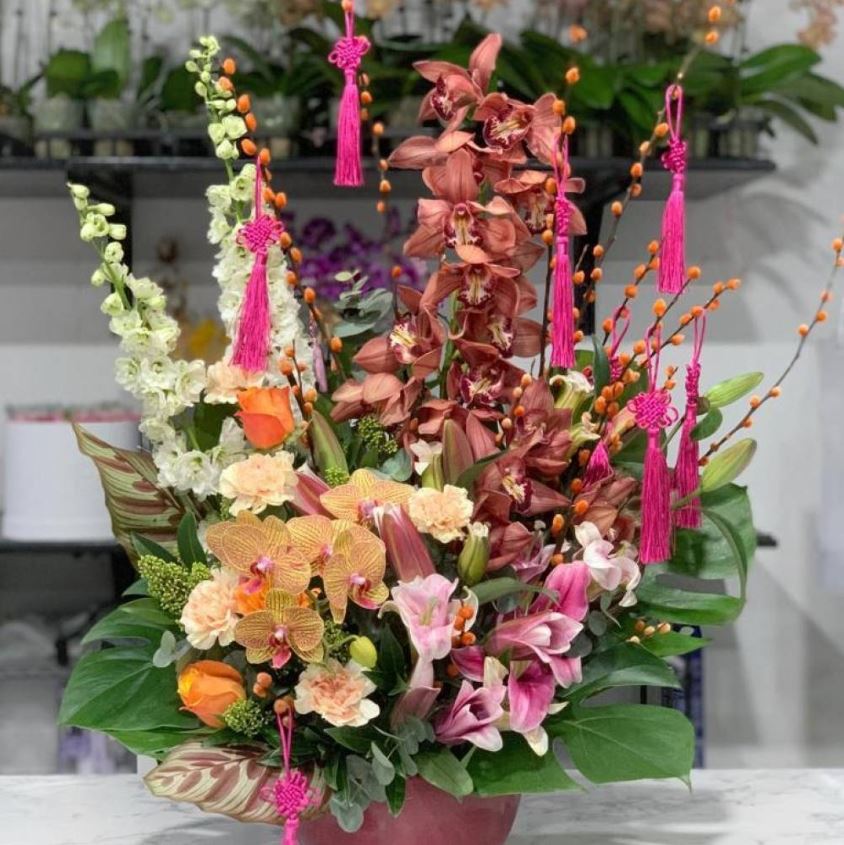 Cymbidium Vase Arrangement